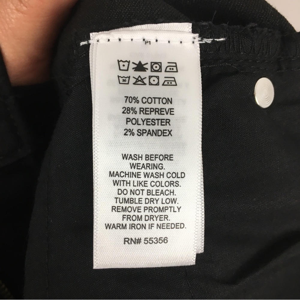 NWT Jones New York Repreve Black Jeans Sz 22W Stretch Skinny Eco Friendly Goth - Picture 13 of 13